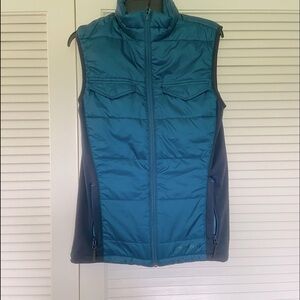 Merrell Men’s Small Quentin Vest Legion Blue Full Zip Travel Packable NEW Poly